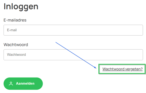 wachtwoord vergeten